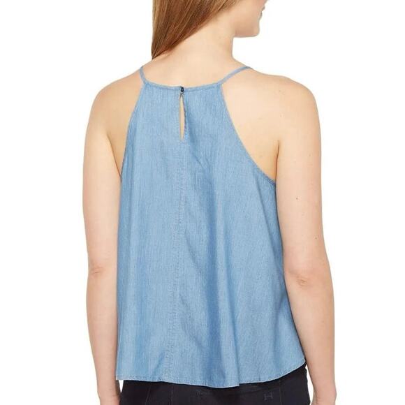 NWT AG Women’s Blue Chambray Lexi Trapeze Swing Tank size large - Picture 2 of 6